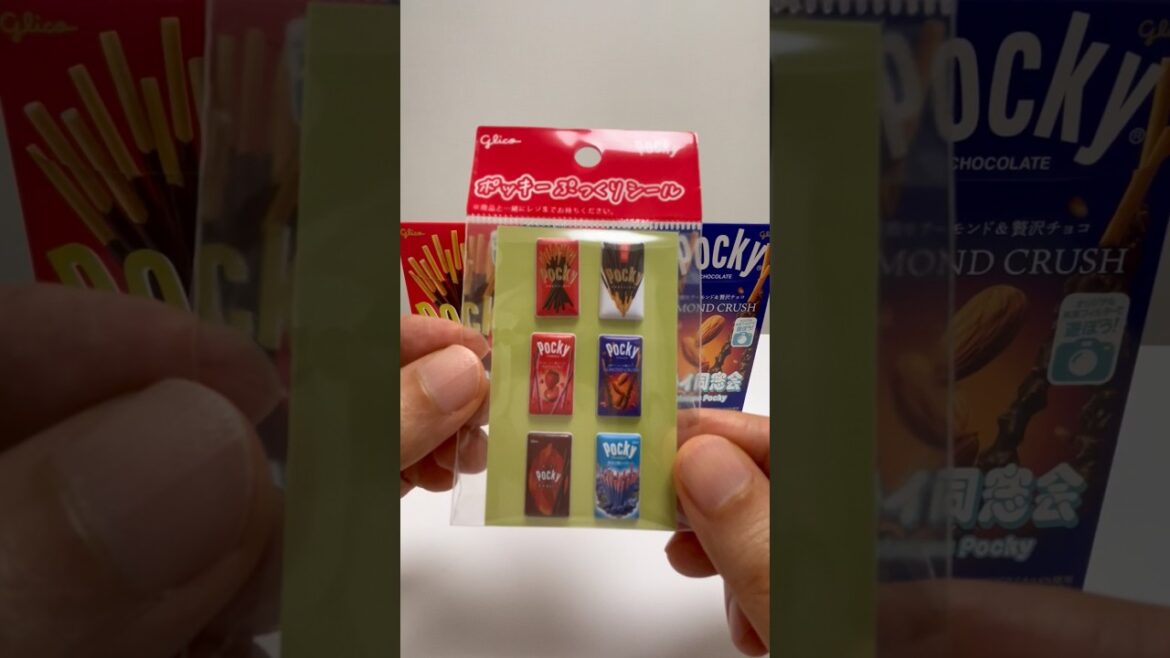 Pocky MIKADO Chocolate Snacks Sticker Freebie #shorts