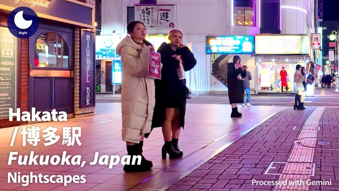 ⁴ᴷ Fukuoka: Hakata Station (福岡県: 博多駅) - Japan Walking Tour (February, 2025)
