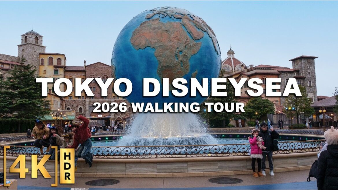 A Magical Day at Tokyo DisneySea Made Better with Snowfall! | 2026 Full Walking Tour | Tokyo, Japan