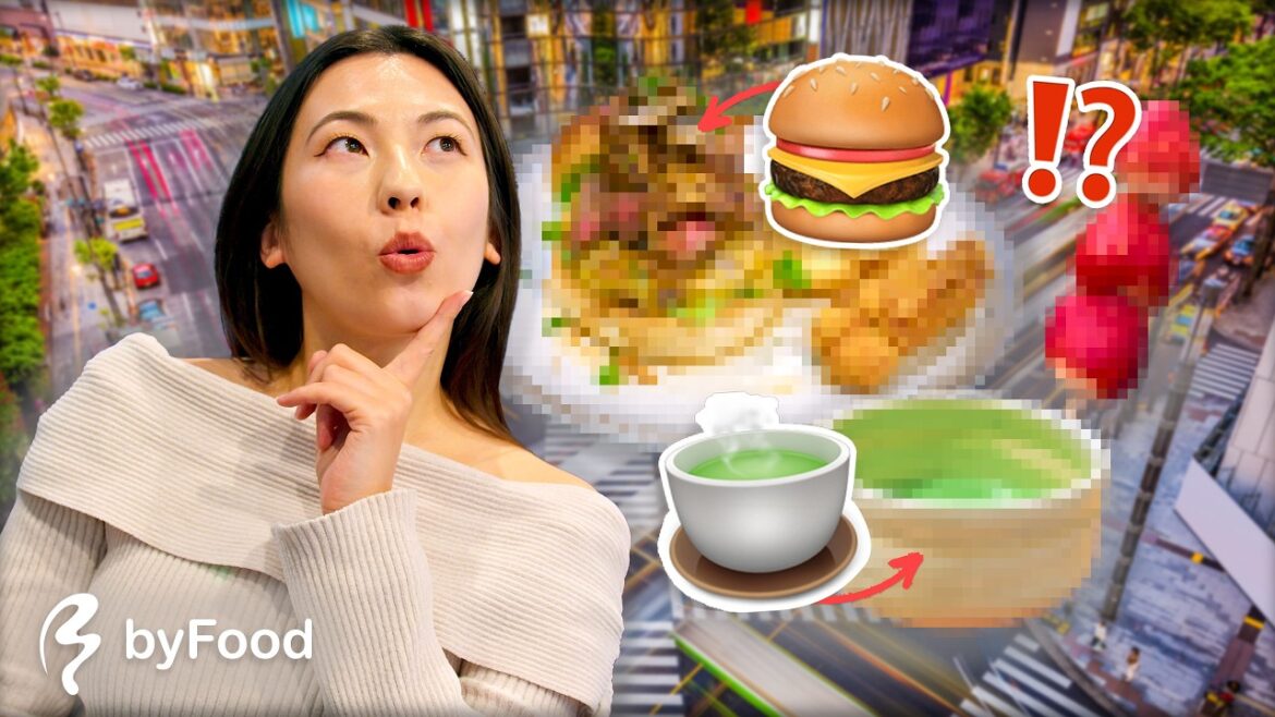 Emoji Food Hunting Challenge in Tokyo! 🍵🍓🍔