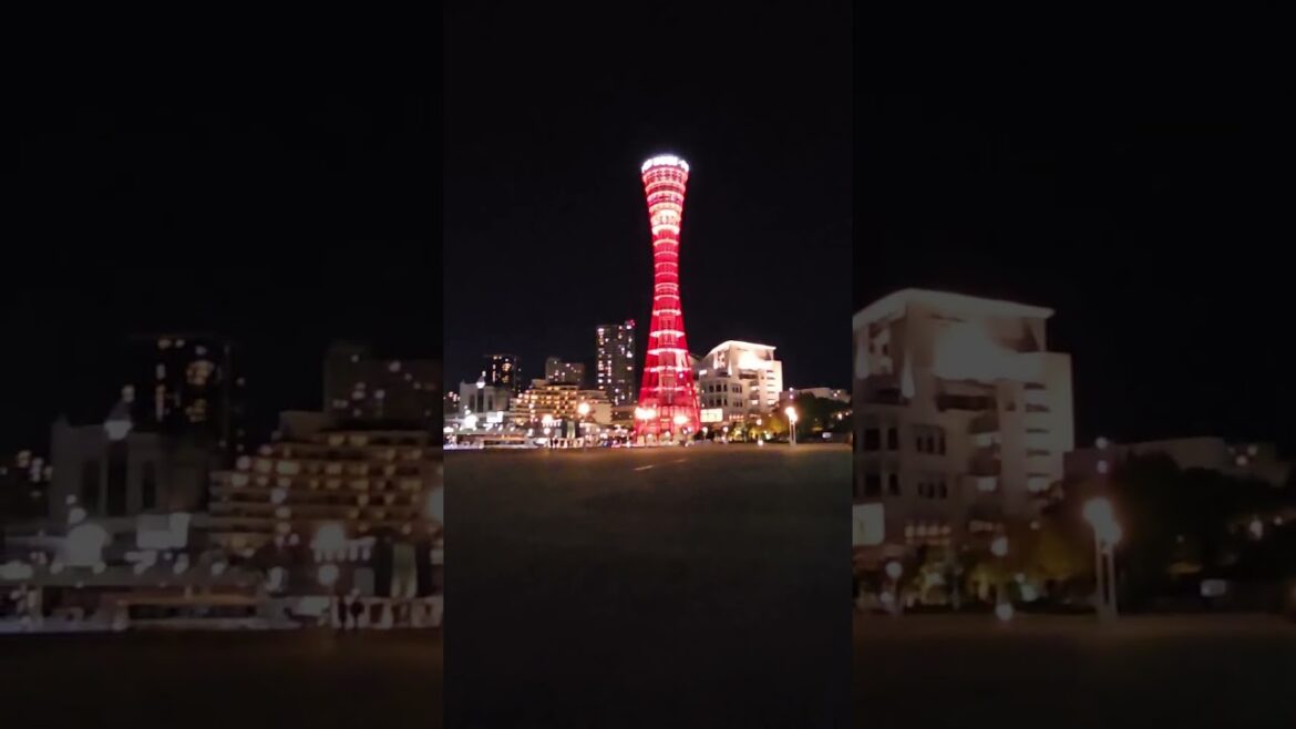 Romantic Night Walk in Kobe Harborland
