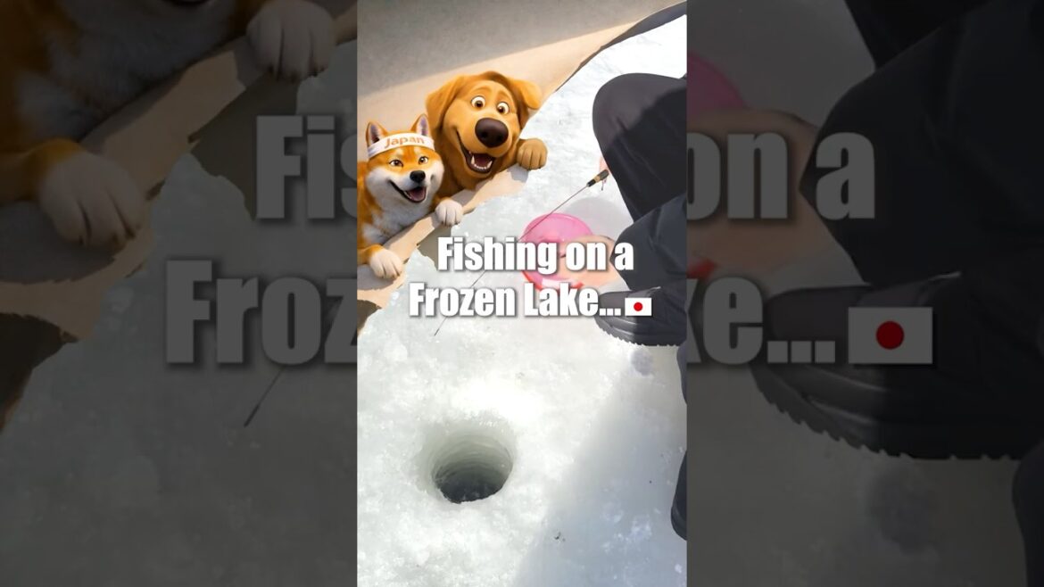 Shiba Inu Kou & His Golden Retriever Friend Try Ice Fishing on Lake Onuma, Hakodate βοΈπΎ Shiba Inu Kou & His Golden Retriever Friend Try Ice Fishing on Lake Onuma, Hakodate βοΈπΎ