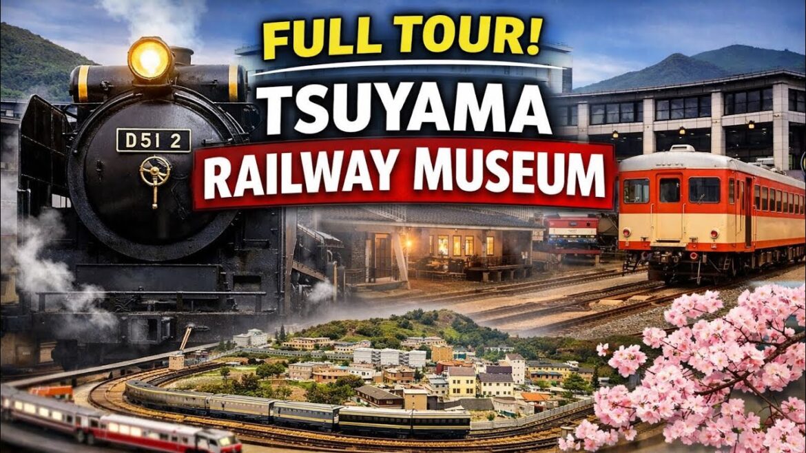 Tsuyama Railway Museum Japan 🚂 Hidden Train Museum You MUST Visit! (Okayama Travel Guide)