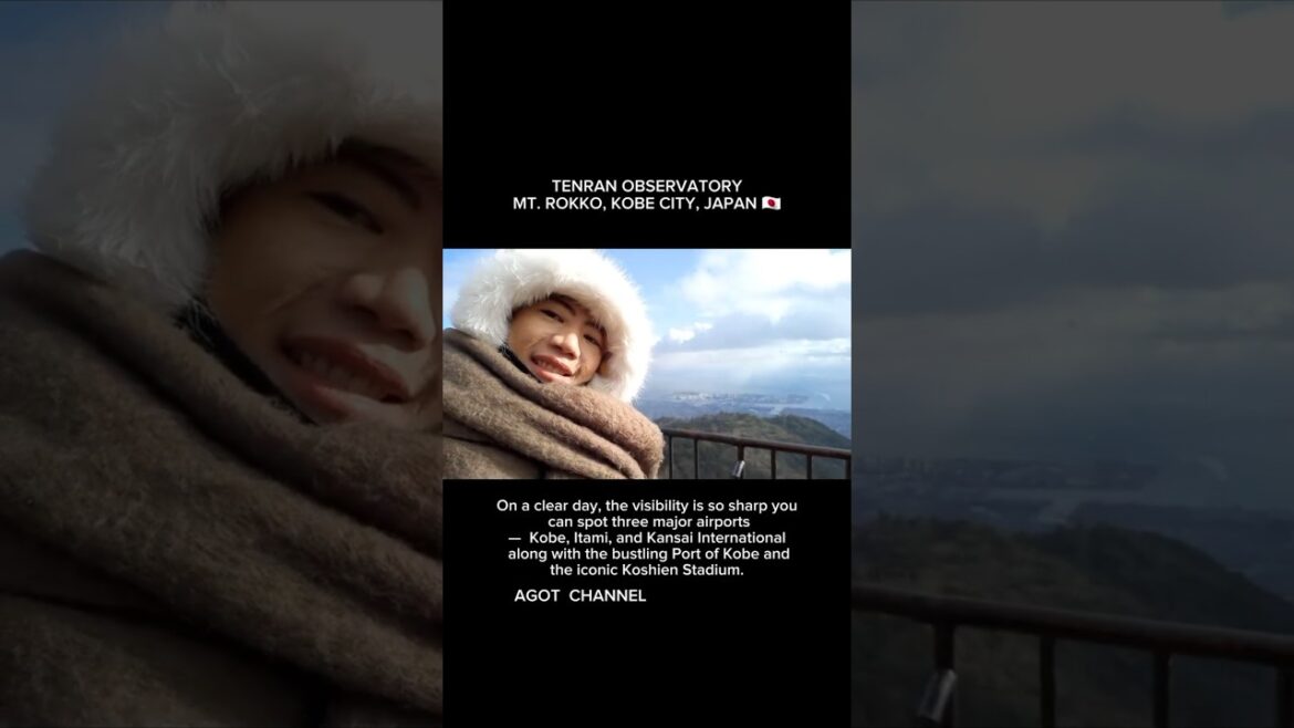 Kobe’s Most Famous Observatory Just Turned into a Real-Life Snow Globe!❄️🤩 #shorts #japan #travel