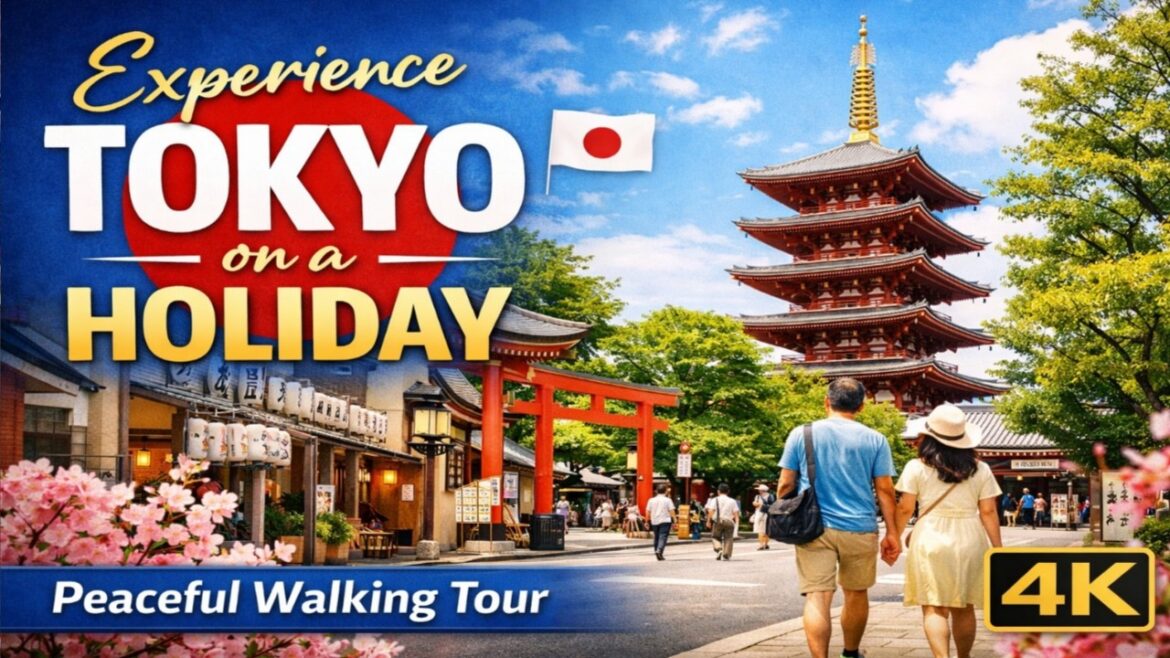 Experience Tokyo on a Holiday | Peaceful Walking Tour (4K)