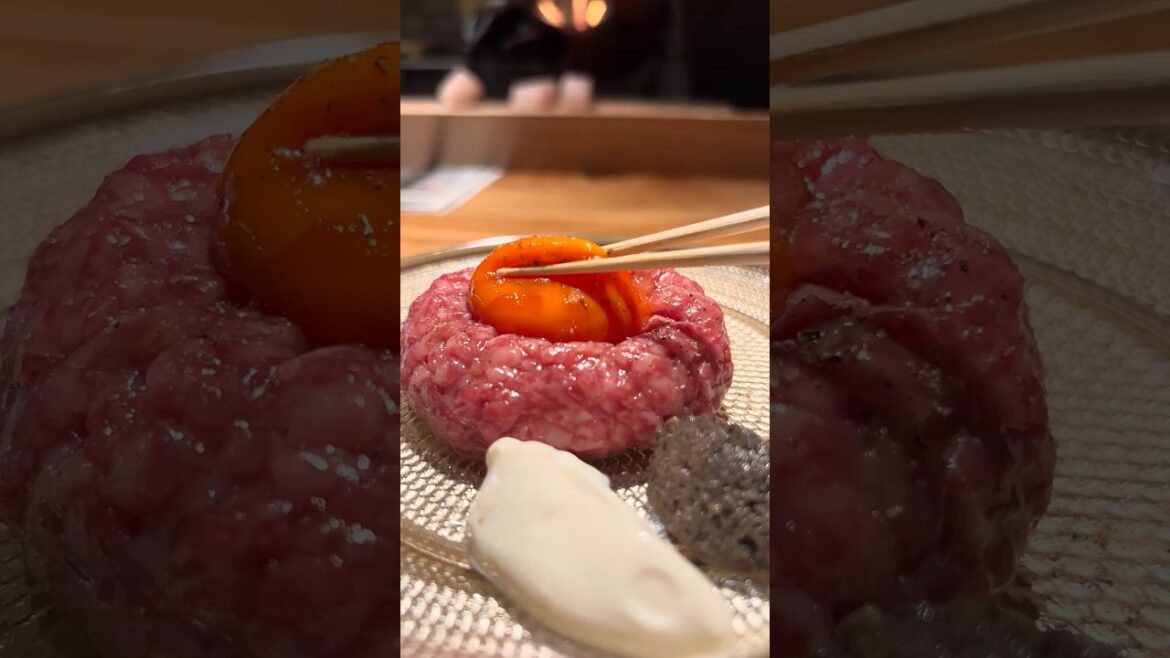 One of the Best Wagyu Tartare in Japan 🇯🇵