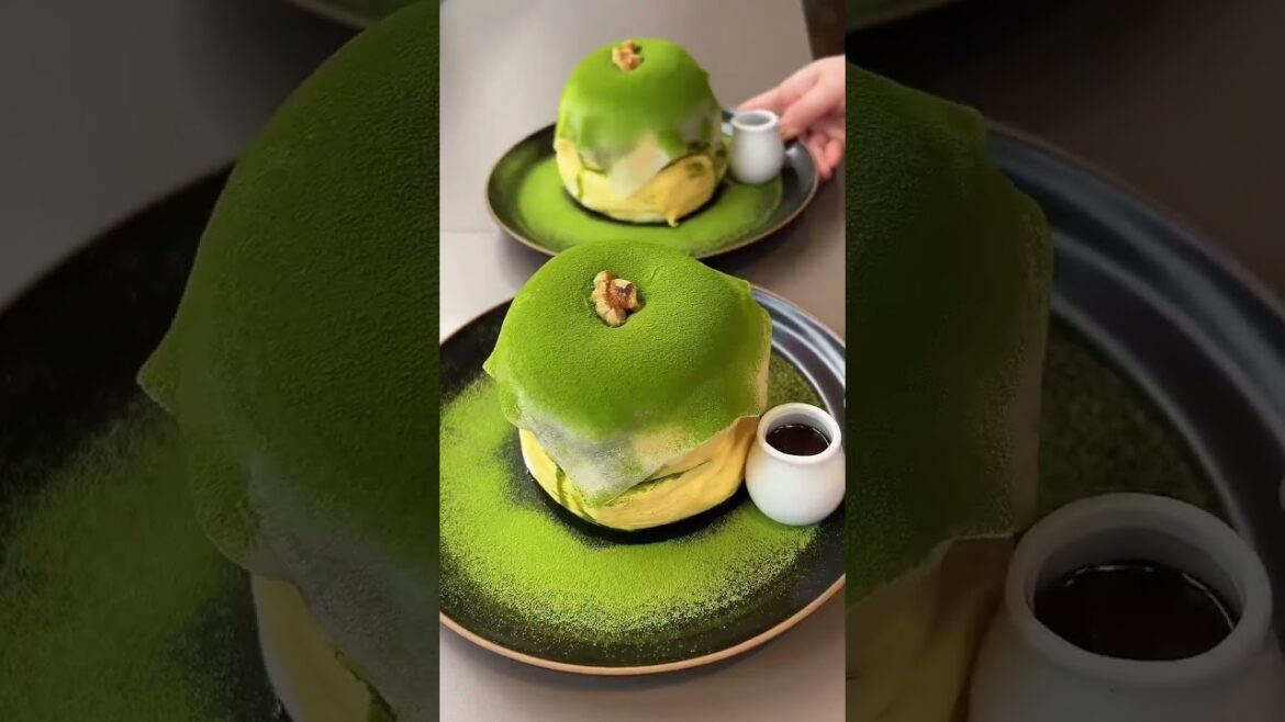 🇯🇵No.1 Fluffy Matcha Pancakes #japan #shorts #matcha #pancakes #japanesefood #japanesestreetfood