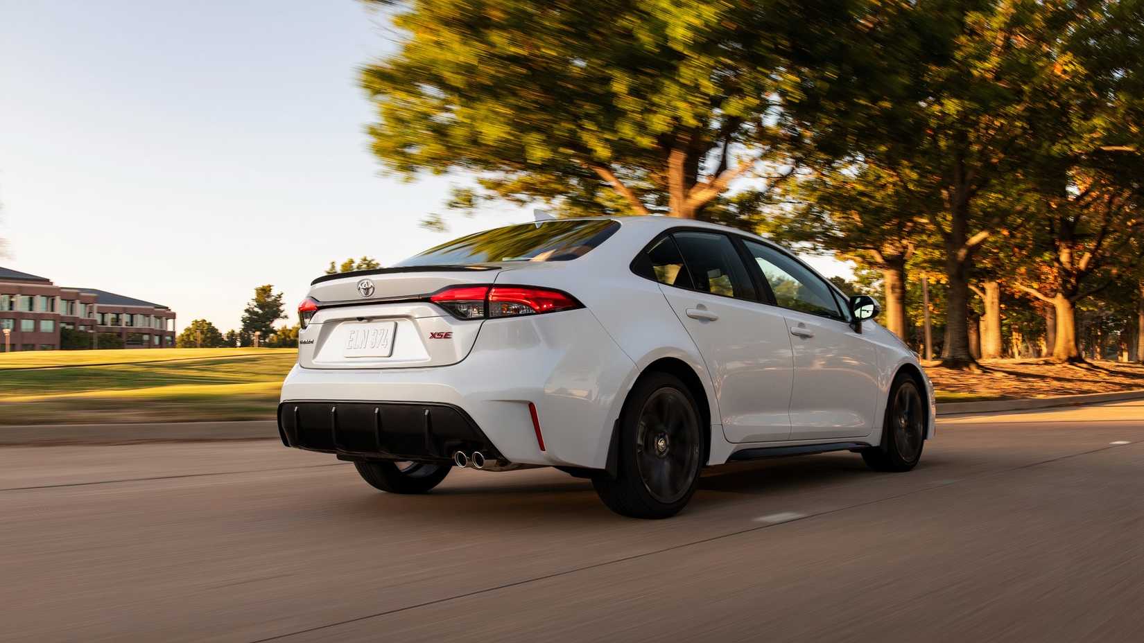 2025 Toyota Corolla rear driving