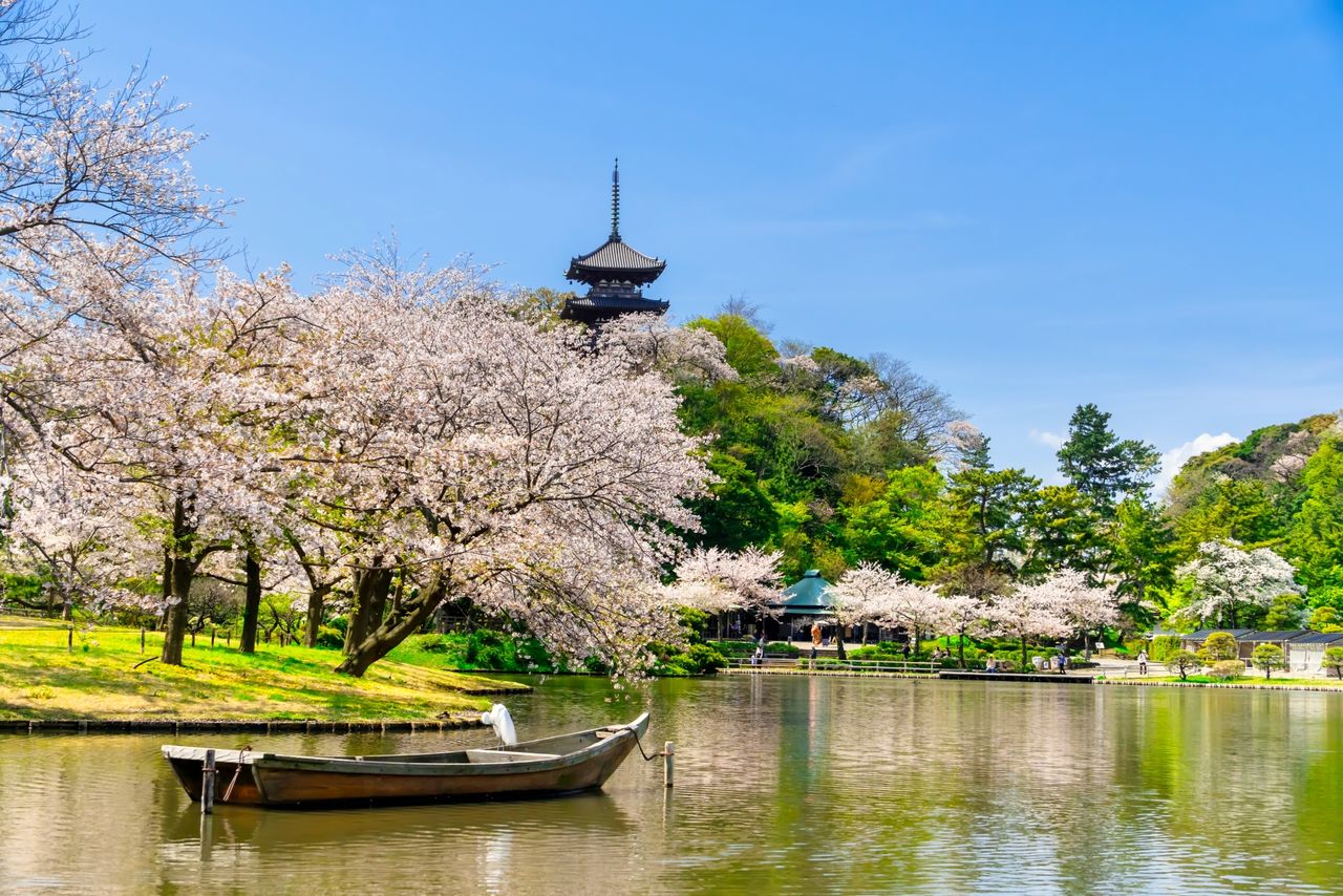 Sankeien, a traditional garden in Yokohama, Kanagawa. (© PhotoAC)
