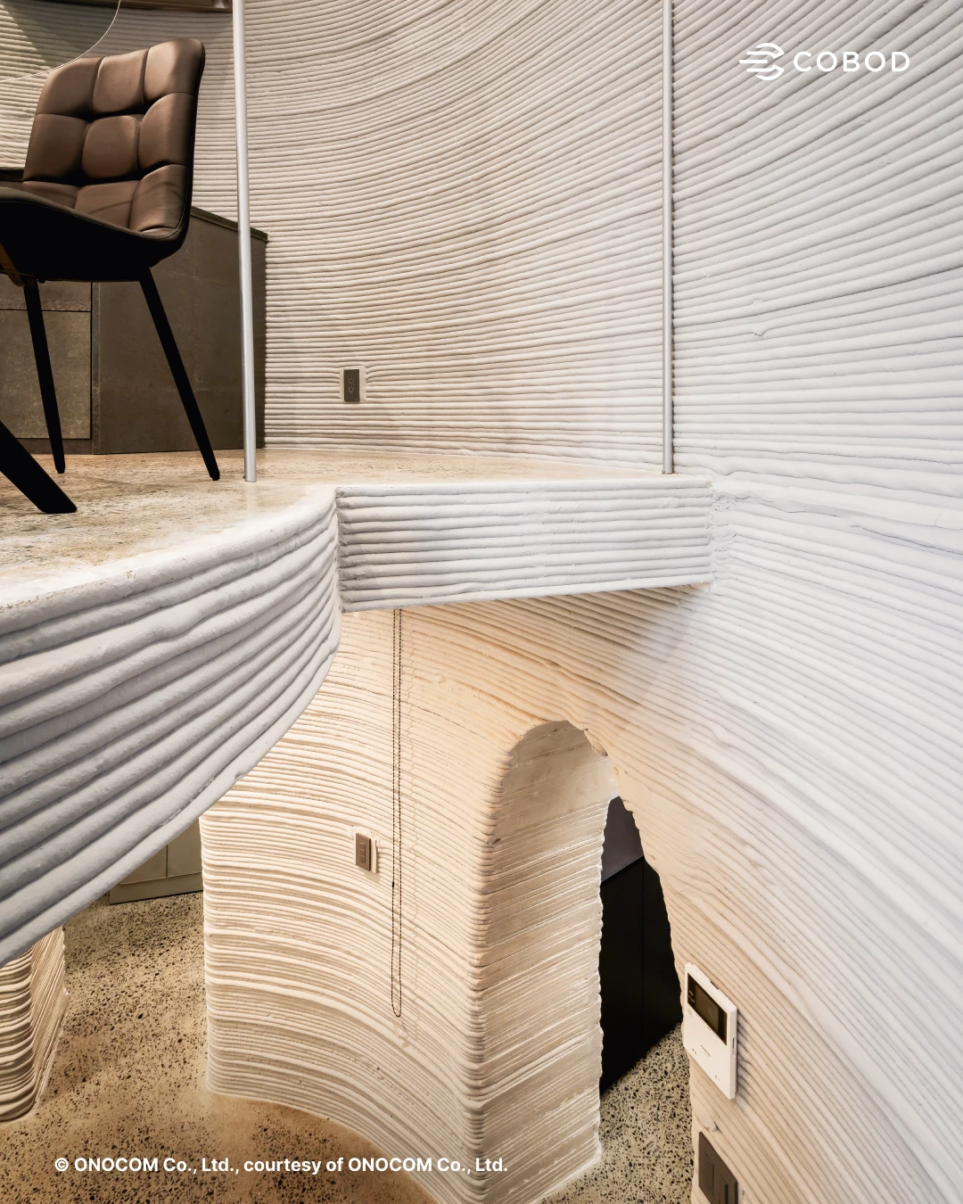 two-story 3D-printed home