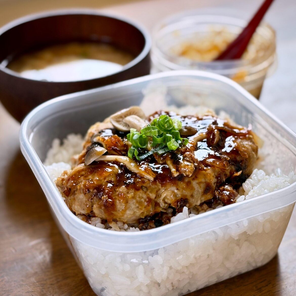 ハンバーグ弁当が美味しいです