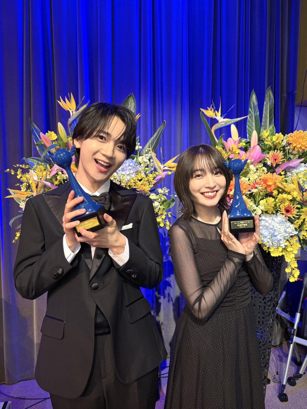 Toya Kikunosuke and Ueda Reina from the 20th Seiyuu Awards🏆🎊