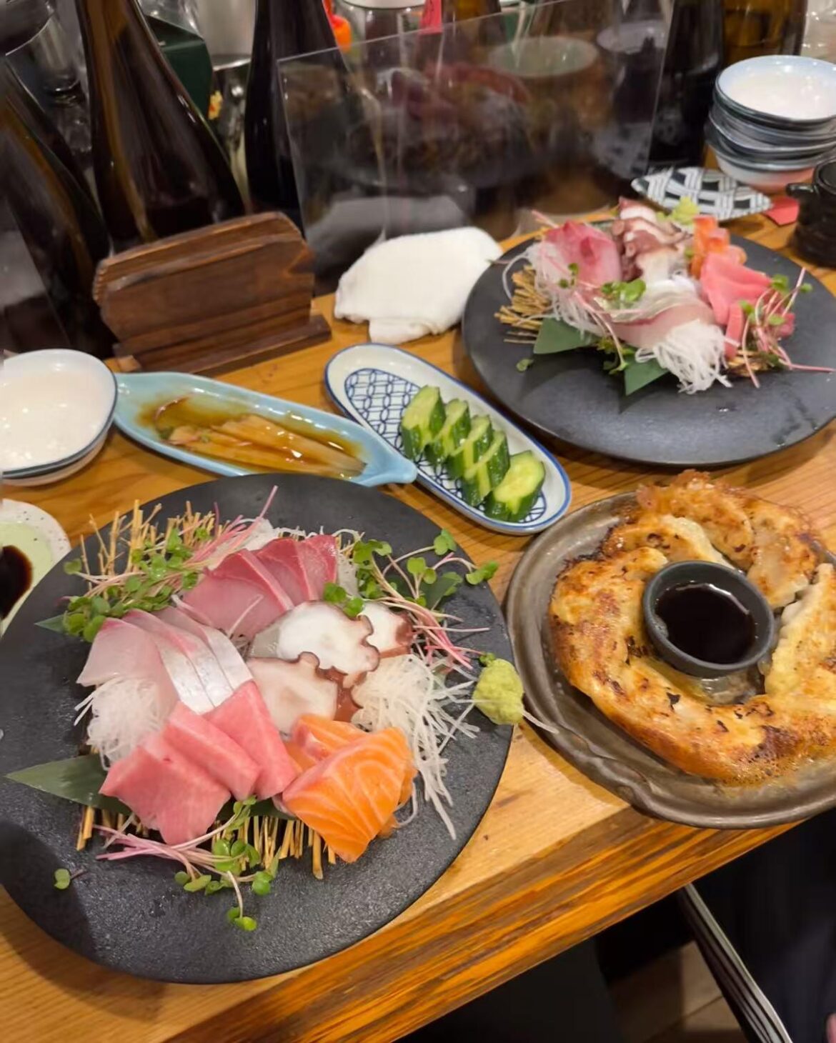 Walked into a Japanese spot and accidentally ordered a full sashimi feast lol