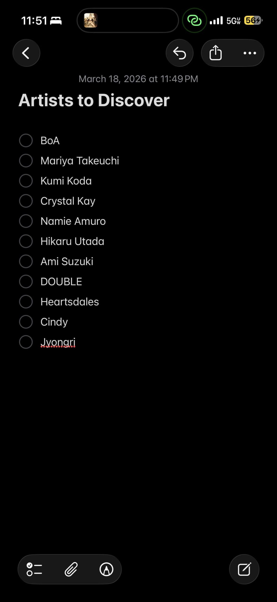 Recommendations For A New Listener? (Based On My List)
