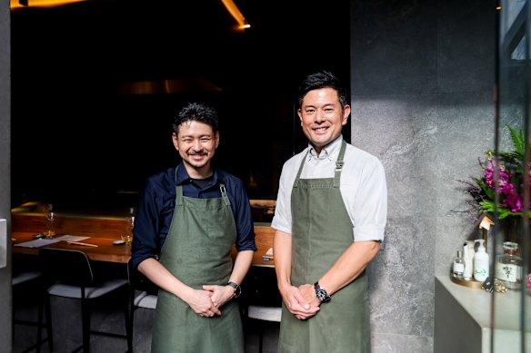 Venue manager Naoki Ito and head chef Kensuke Yada.