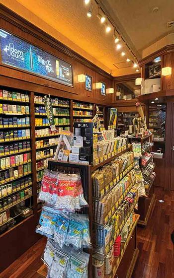 a tobacco shop Humidor interior
