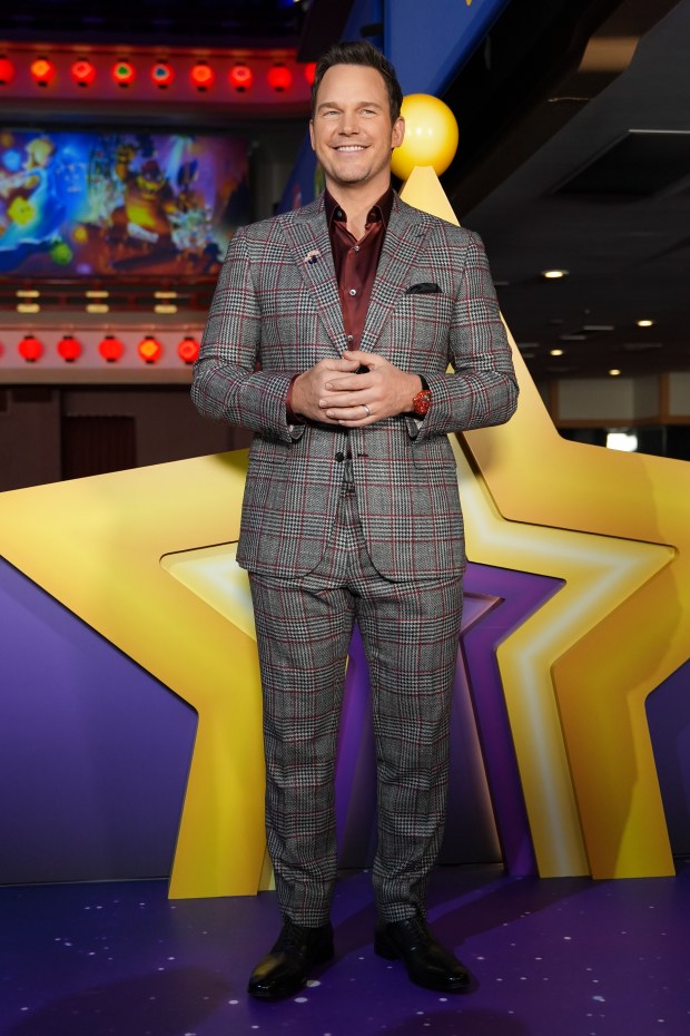 KYOTO, JAPAN - MARCH 28: Chris Pratt poses for a photo as Universal Pictures, Nintendo and Illumination present the premiere of "The Super Mario Galaxy Movie" at Minamiza Theater on March 28, 2026 in Kyoto, Japan. (Photo by Tomohiro Ohsumi/Getty Images for Universal Pictures, Nintendo and Illumination)