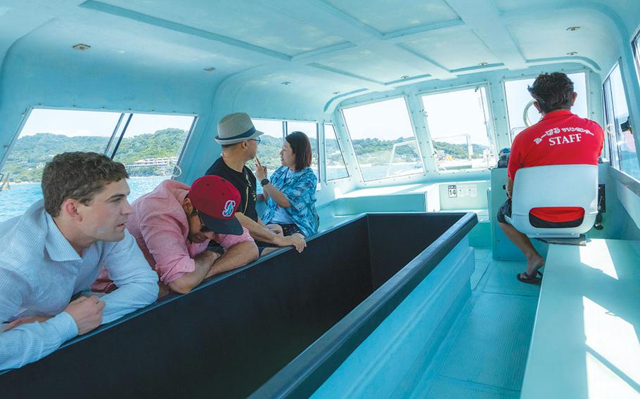 Glass boat tour at Miibaru Beach