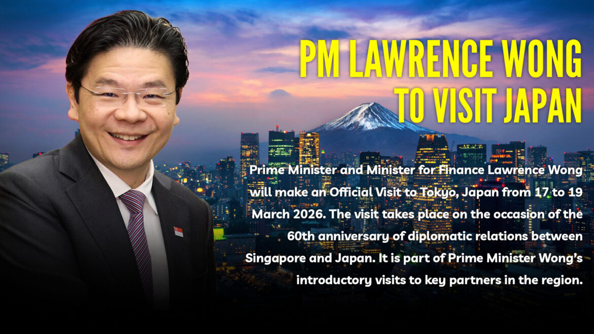 PM Lawrence Wong to Visit Japan for 60th Anniversary of Diplomatic Relations