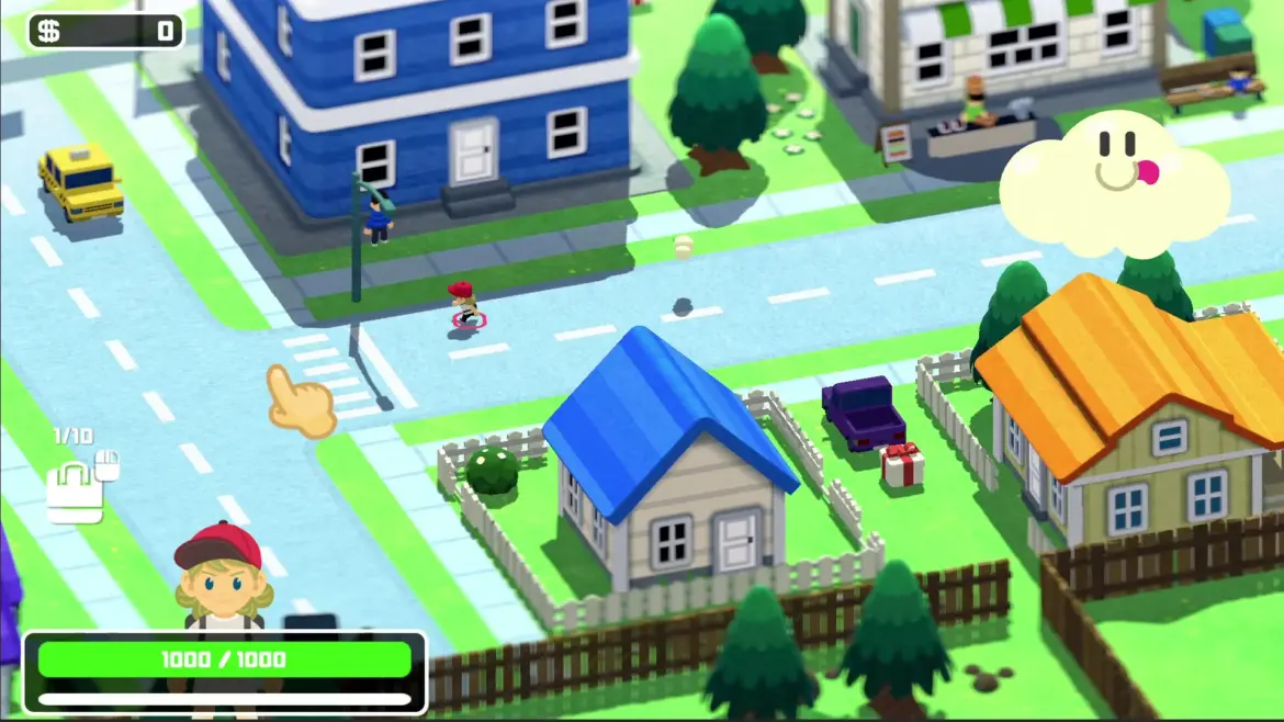 Running through a small suburban town in Summer Road.