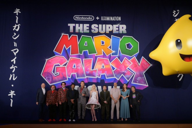 The Super Mario Galaxy Movie world premiere held at Minamiza Theatre in Kyoto