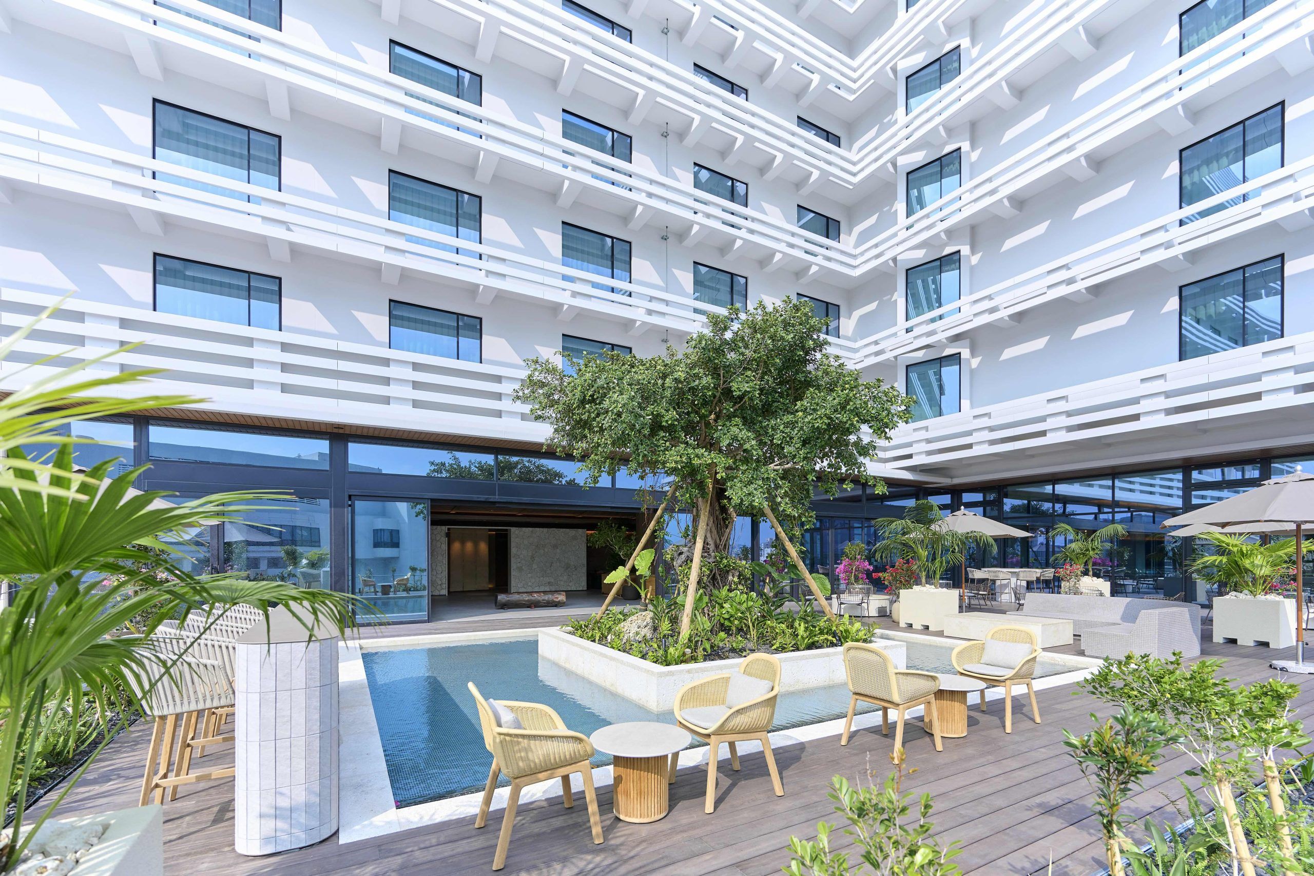The hotel terrace | Courtesy of Royal Park Hotel Iconic Naha