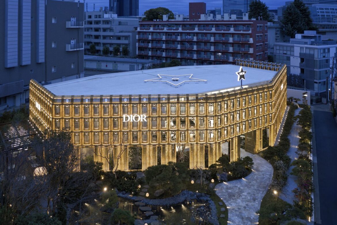 Inside Dior’s golden ‘Bamboo Pavilion’ in Tokyo, Japan Dior Tokyo Bamboo Pavilion Store