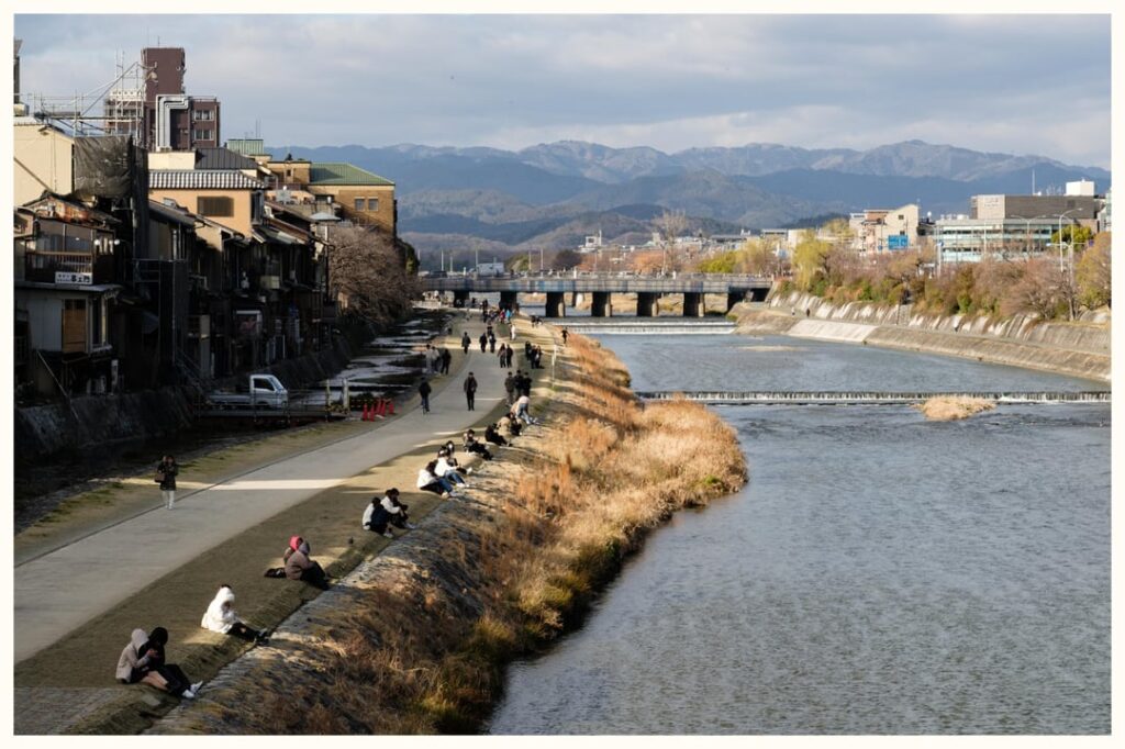 Riverwalk of Kamo River, Kyoto