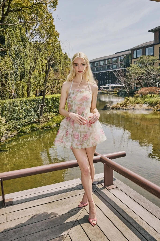 Anya Taylor-Joy Wore August Barron To 'The Super Mario Galaxy Movie' Osaka Photocall, Anya Taylor-Joy Osaka The Super Mario Galaxy Movie, Anya Taylor-Joy press tour style, Osaka red carpet Anya Taylor-Joy, August Barron Spring 2026 Anya Taylor-Joy, August Barron press tour look, Princess Peach inspired fashion Anya Taylor-Joy