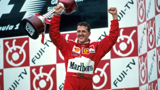 Schumacher claimed the 2000 world title in Japan