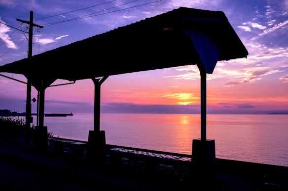 Dusk at the station is a favoured visiting time for passengers, sightseers and Instagrammers.