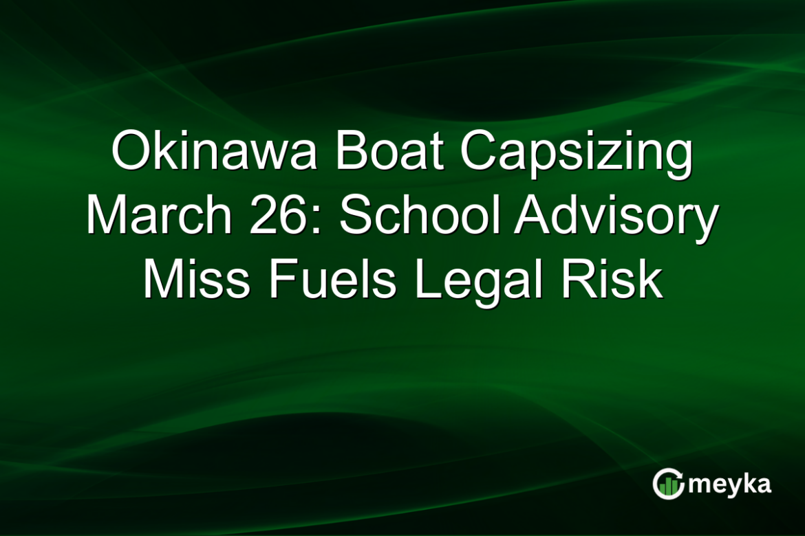Okinawa Boat Capsizing March 26: School Advisory Miss Fuels Legal Risk Meyka Logo
