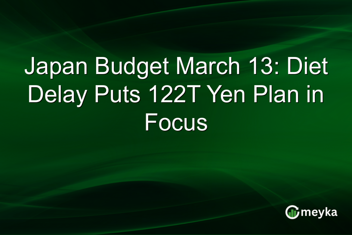 Japan Budget March 13: Diet Delay Puts 122T Yen Plan in Focus