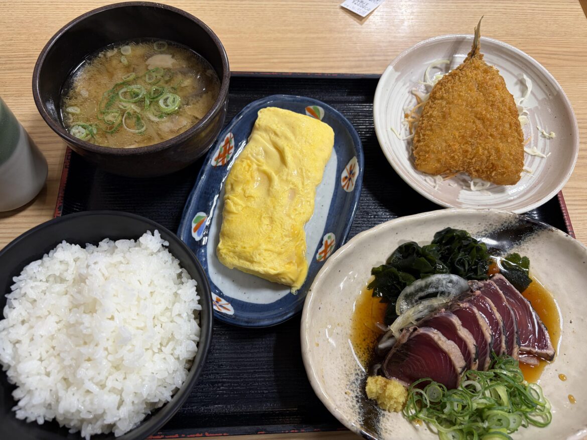 Katsuo no Tataki lunch set