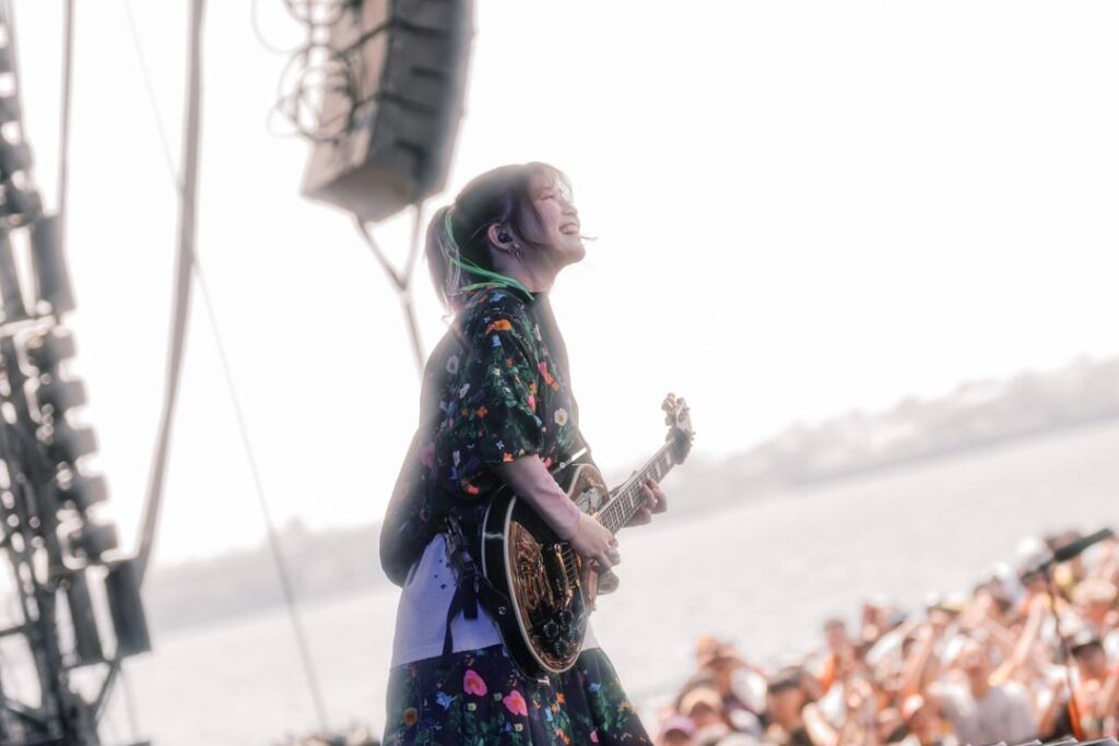 More of Aoyama Yoshino and Ikumi Hasegawa representing Kessoku Band at the Megaport Festival in Kaohsiung!