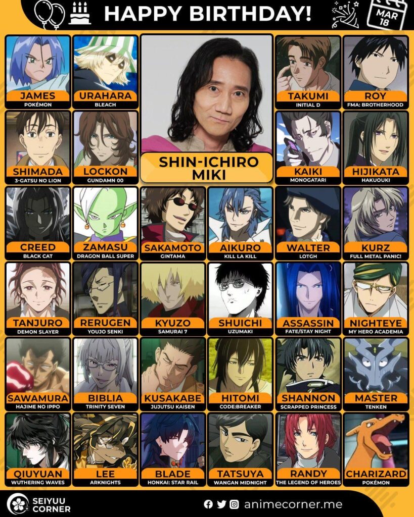 Happy 58th Birthday to Miki Shinichiro🎉