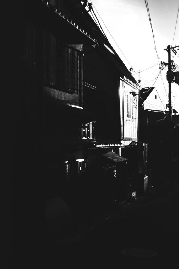 Strolling through Kyoto.