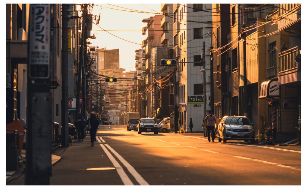Sundown in Sumida-Ku