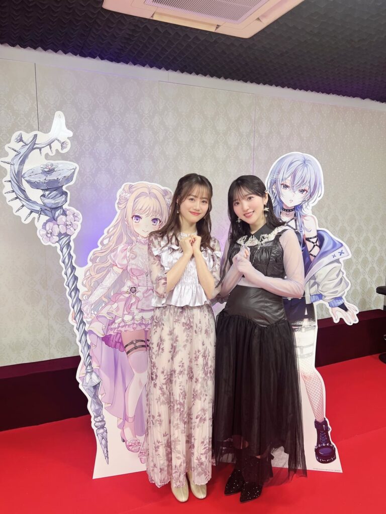 Itou Miku and Toyota Moe from the Magia Exedra 1st Anniversary Stream