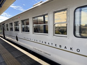A ride on the Ibusuki no Tamatebako train takes you from Ibusuki Station to Kagoshima-Chuo Station.