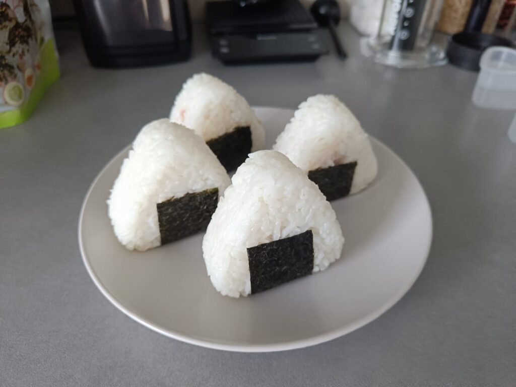 Made onigiri for the first time.