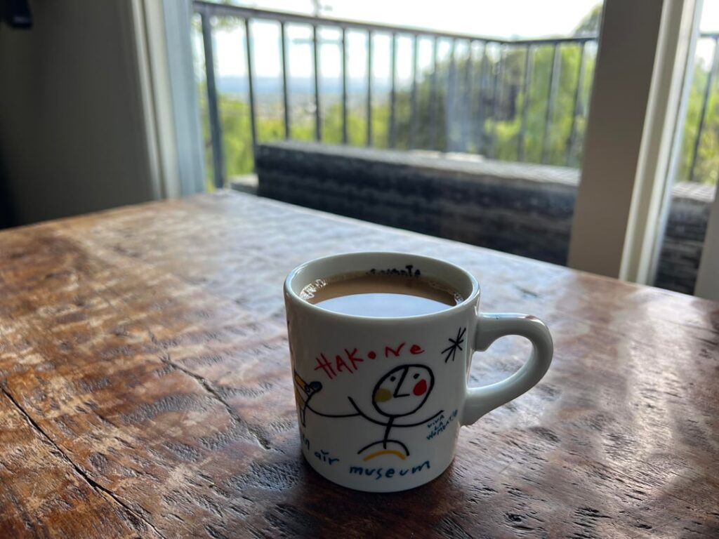 My coffee mug from Hakone Open Air Museum and pics of the museum My coffee mug from Hakone Open Air Museum and pics of the museum