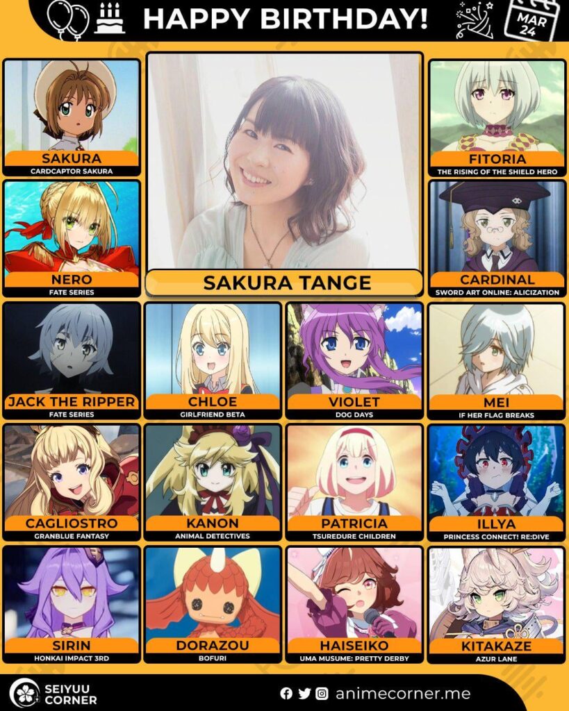 Happy 53rd Birthday to Tange Sakura🎉