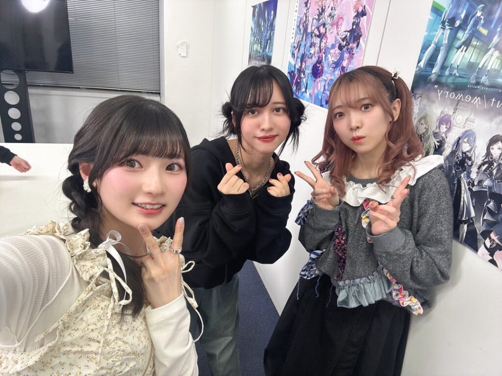 Aoki Hina, Yonezawa Akane, and Nishio Yuka from「BanDori！TV LIVE 2026」＃304