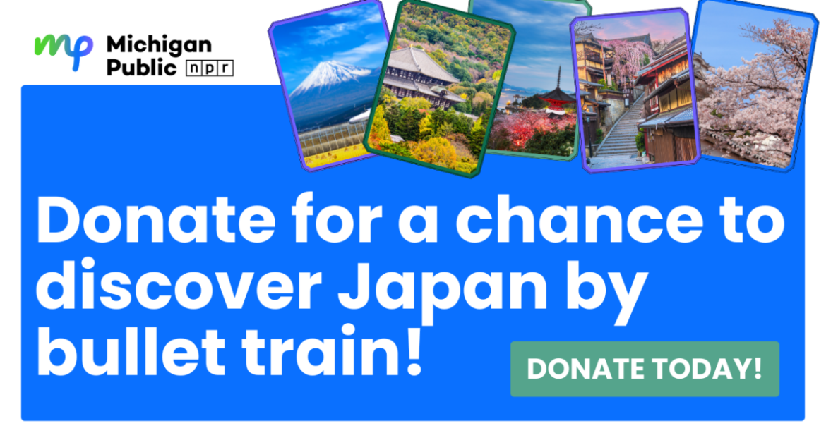 Win a trip to discover Japan by bullet train with Michigan Public
