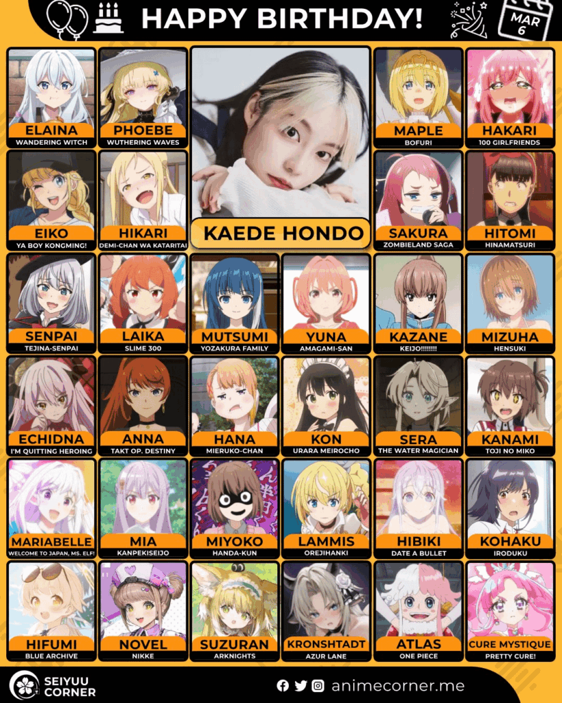 Happy 30th birthday to Hondo Kaede!