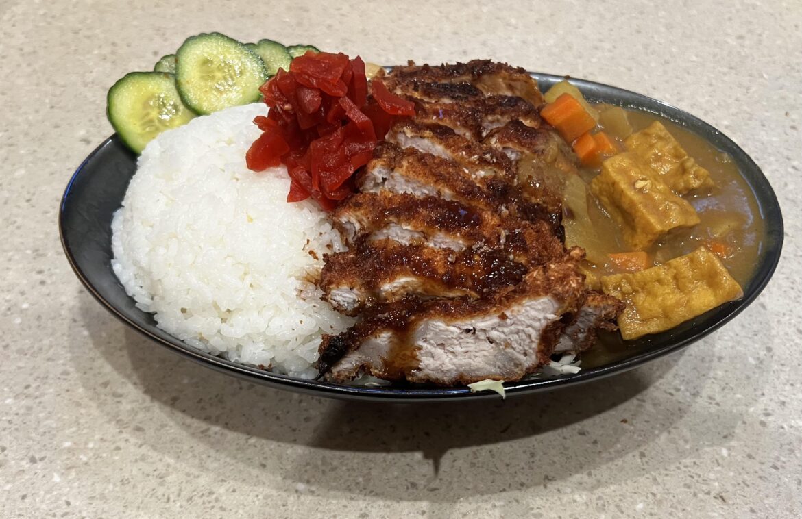 Katsu Kare. Experimenting with plating.