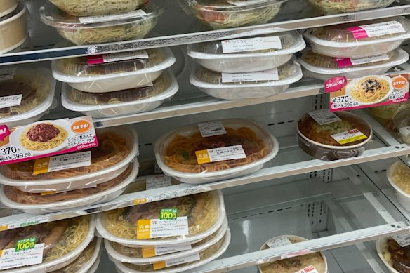Eating made easy: Offerings and oddities in a Japanese 7-Eleven store.