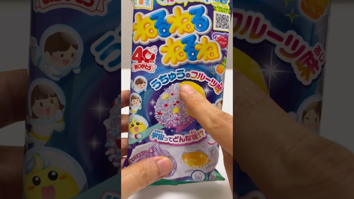 🍬Nerunerunerune Space Fruit Flavor(like a mix berry flavor)! Popin' Cookin' DIY Candy #shorts