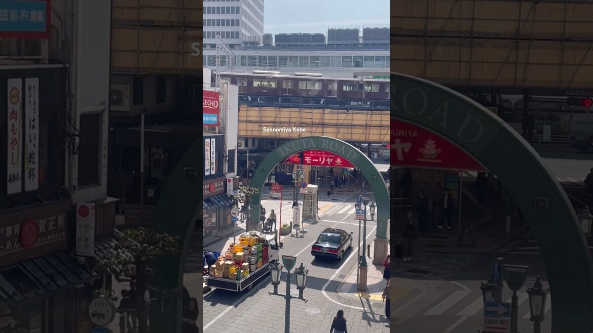 Sannomiya train station Kobe #shorts #travel #train #trainstation